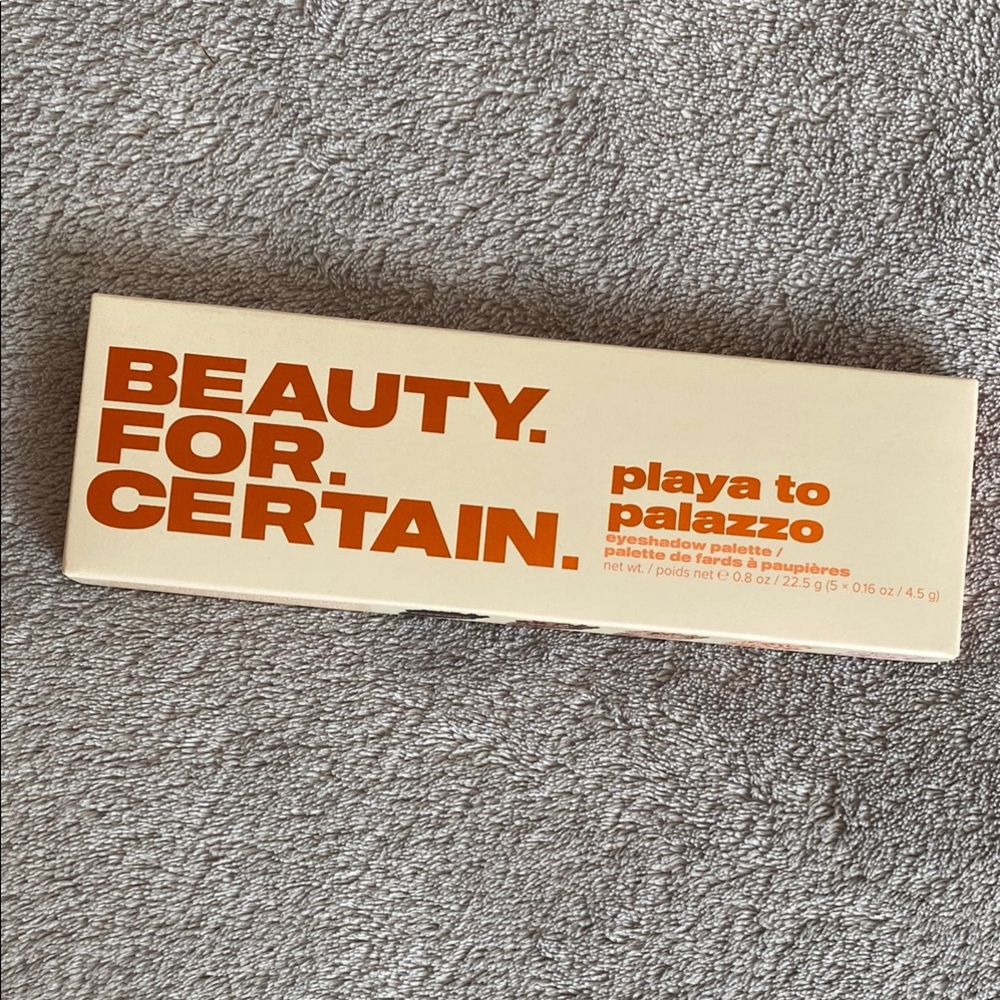 NIB Beauty. For. Certain. Playa to Palazzo Powder Eyeshadow Palette